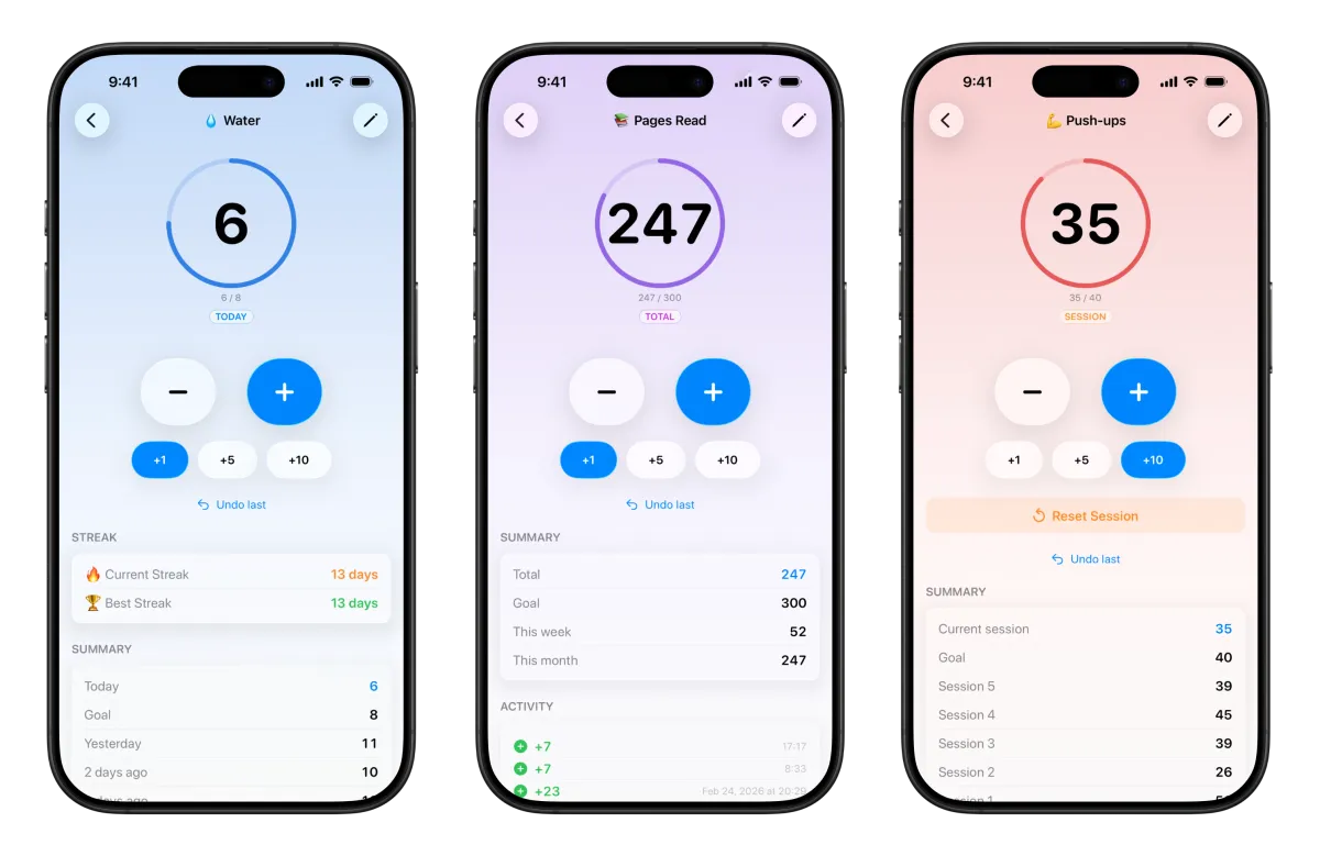 Three counter modes
